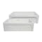 Whitehaus 33" Front Apron Sink W/ An Intricate Vine Design On One Side, Wht WHSIV3333-WHITE - alternate 2